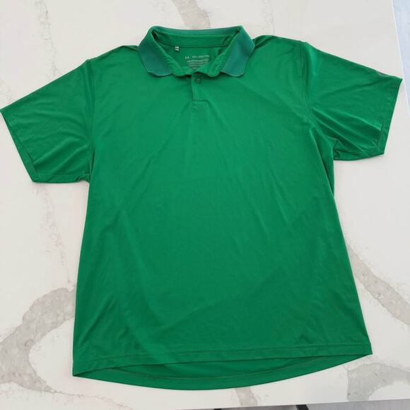 Under Armour The Performance Polo Short Sleeve Golf Polo Shirt Men's XXL Green - Picture 1 of 6